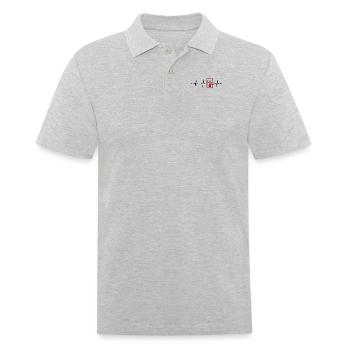 Elevator Technician Heartbeat Repair Elevator - Men's Polo Shirt - heather grey - Front - Kai (181cm)
