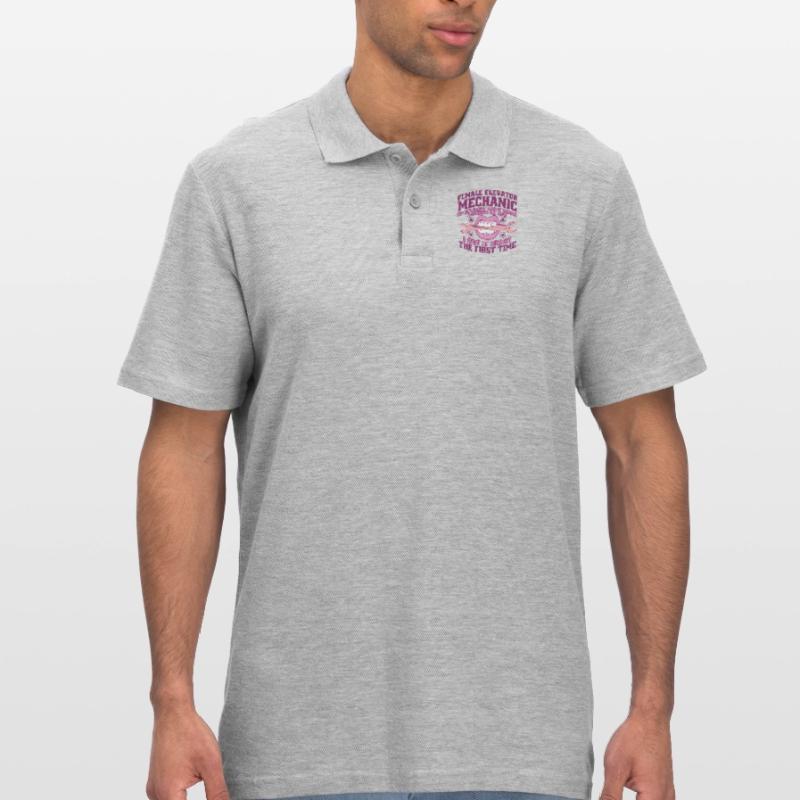 I Get It Right The First Time Inspector Elevator Men's Polo Shirt