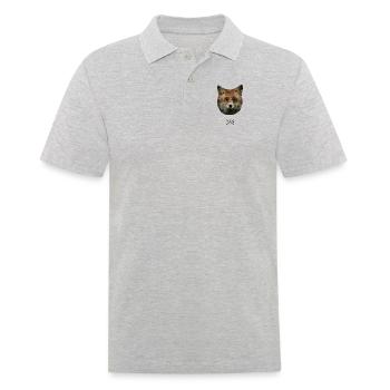 Fox Caninae Red Fox Canidae Fox Lover Fox - Men's Polo Shirt - heather grey - Front - Kai (181cm)