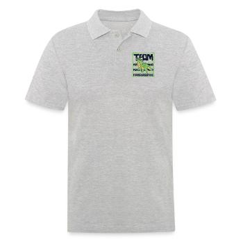 Team Parasaurolophini Dinosaur Hadrosauridae - Men's Polo Shirt - heather grey - Front - Kai (181cm)