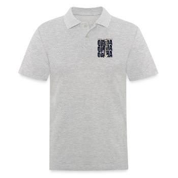 Je parle Opéra Opéra Chanteur Ténor Chanteur - Polo Homme - gris chiné - Devant - Kai (181cm)