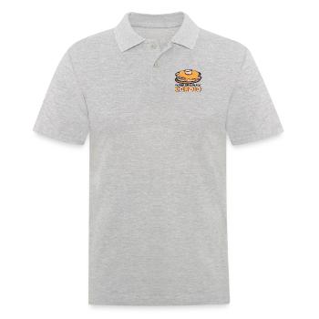 Das Wenden von Pfannkuchen ist mein Liebhaber von Cardio-Rezepten - Männer Poloshirt - Grau meliert - Vorne - Kai (181cm)