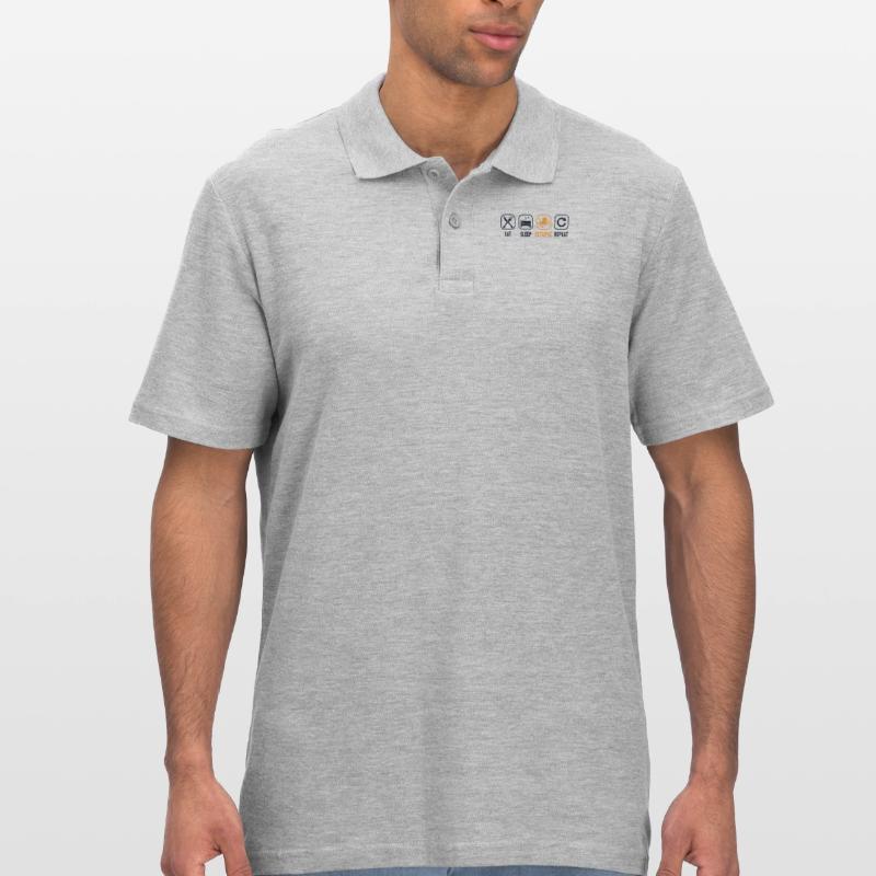 Manger Dormir Octopus Répéter Octopodes Octopoda Lover Polo Homme