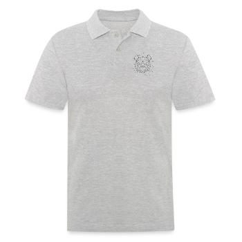 Sternbild Panda Sternbild Panda Bär Freund - Männer Poloshirt - Grau meliert - Vorne - Kai (181cm)