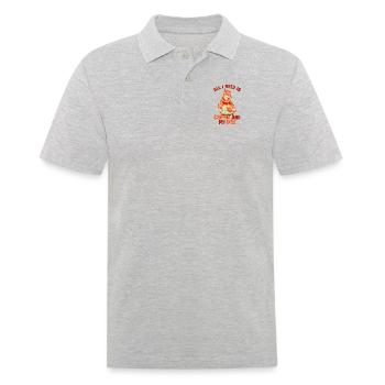 Kaffee und mein Fuchs Caninae Rotfuchs Canidae Fuchs - Männer Poloshirt - Grau meliert - Vorne - Kai (181cm)