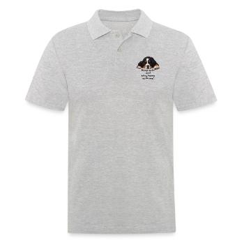 Bouvier bernois - Polo Homme - gris chiné - Devant - Kai (181cm)