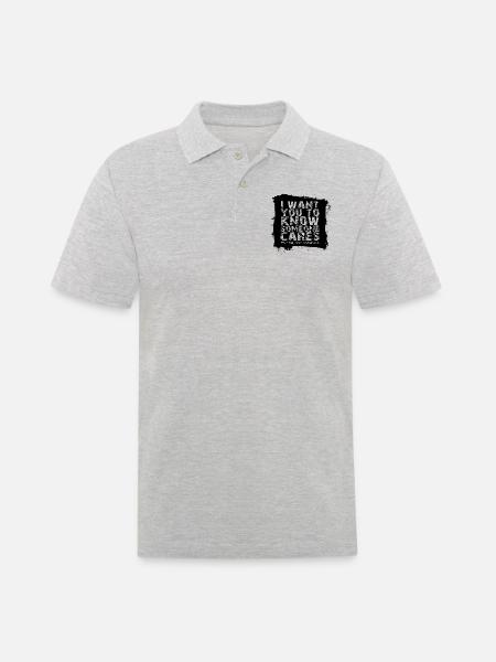 ADHS - Männer Poloshirt - Grau meliert