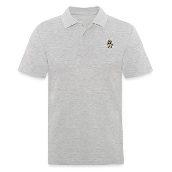 Ananas Kawaii mignon dans la poche de style Gangster Mafia - Polo Homme - gris chiné - Devant - Kai (181cm)