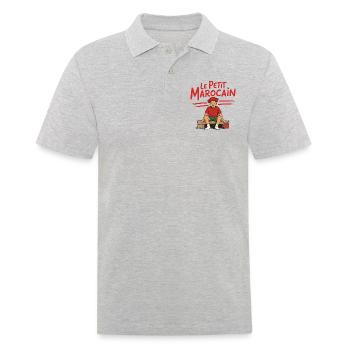 Le Petit Marocain - Polo Homme - gris chiné - Devant - Kai (181cm)