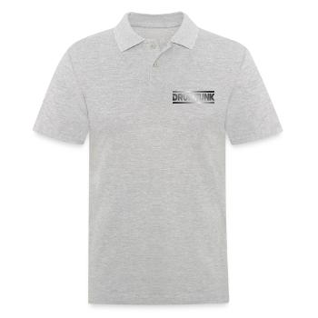 Drumfunk DNB Drum and Bass Junglist - Männer Poloshirt - Grau meliert - Vorne - Kai (181cm)