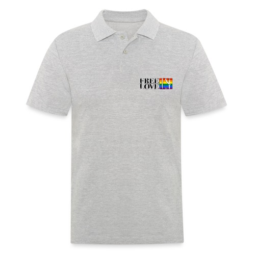 Free Love Rainbow Flag Freie Liebe - Männer Poloshirt