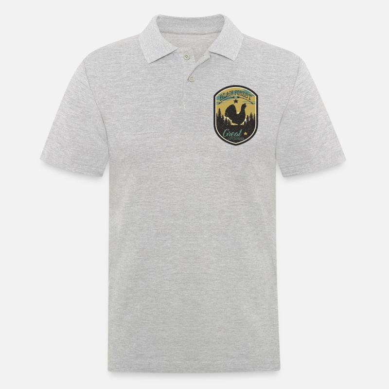 Great Outdoors - Männer Poloshirt - Grau meliert