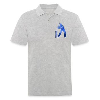 BATTEUR DE CRICKET - Polo Homme - gris chiné - Devant - Kai (181cm)
