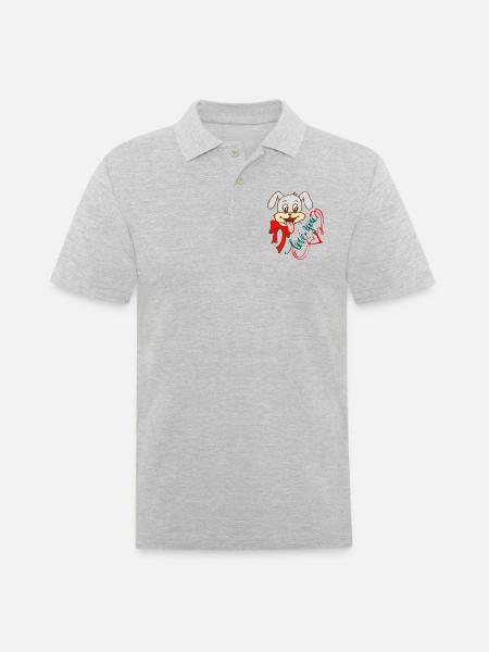 Love You - Men's Polo Shirt - heather grey