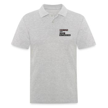 Ostthüringen Merch - Hauptsache Gera - Männer Poloshirt - Grau meliert - Vorne - Kai (181cm)