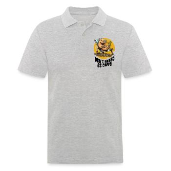 Don't worry be Cappy - Capybara - Holiday - Men's Polo Shirt - heather grey - Front - Kai (181cm)