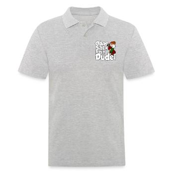 Ohne Sack kein Dudel - Männer Poloshirt - Grau meliert - Vorne - Kai (181cm)