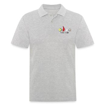 Antipasti friends - Men's Polo Shirt - heather grey - Front - Kai (181cm)