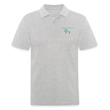 Le cactus et le hérisson - Polo Homme - gris chiné - Devant - Kai (181cm)