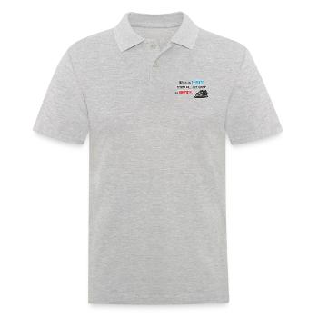 E-Auto, Autoscooter, Kirmes - Männer Poloshirt - Grau meliert - Vorne - Kai (181cm)