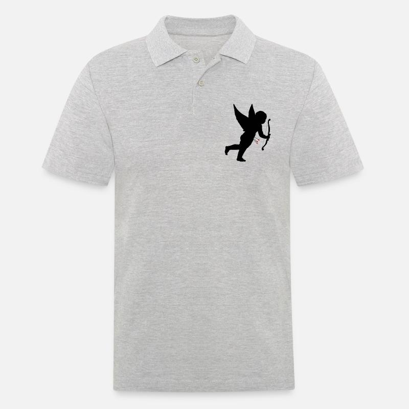 Cupido - Polo da uomo - grigio melange