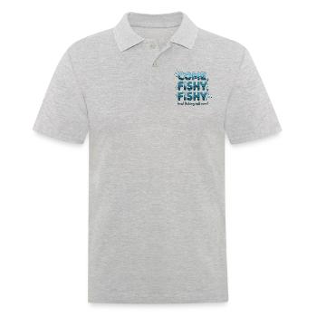 come fishy fishy - Men's Polo Shirt - heather grey - Front - Kai (181cm)