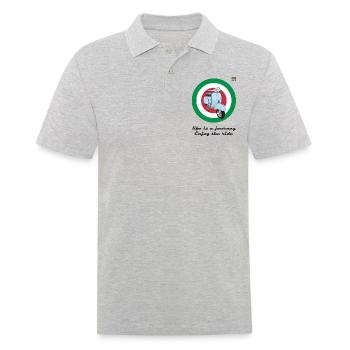 Style italien - Polo Homme - gris chiné - Devant - Kai (181cm)