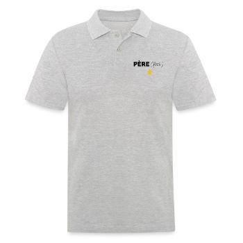 Père papa perfection - Polo Homme - gris chiné - Devant - Kai (181cm)