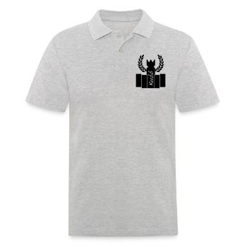 Kubb - Männer Poloshirt - Grau meliert - Vorne - Kai (181cm)