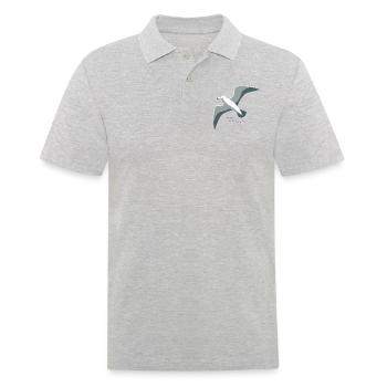 Majestätischer Albatros - Männer Poloshirt - Grau meliert - Vorne - Kai (181cm)