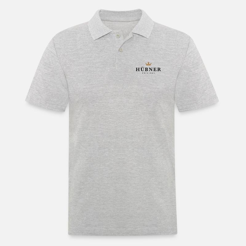Hübner - Männer Poloshirt - Grau meliert