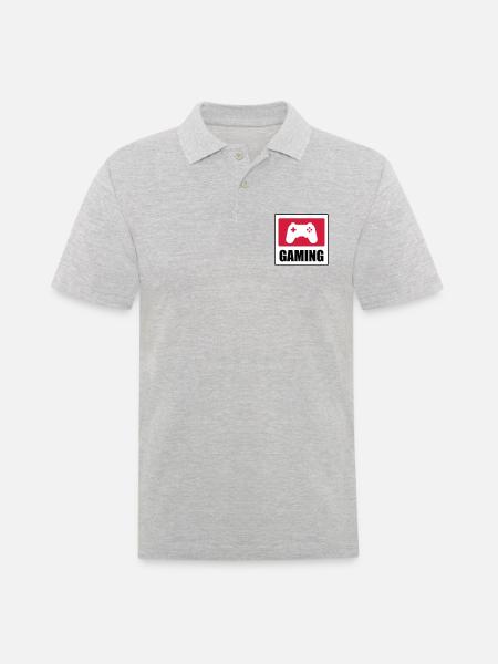 Gaming - Gamer - Men's Polo Shirt - heather grey