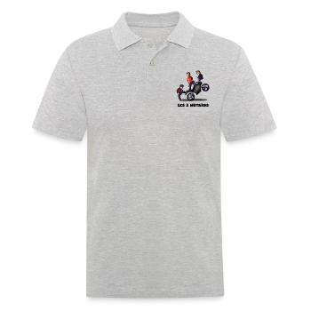 l3mblack edition - Polo Homme - gris chiné - Devant - Kai (181cm)