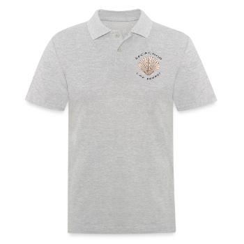 coquillage - Polo Homme - gris chiné - Devant - Kai (181cm)