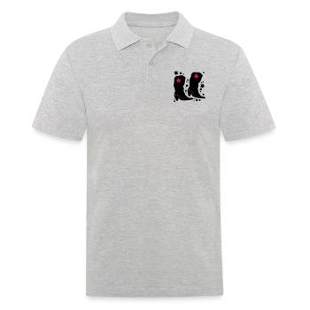 Cowboy Boots - Men's Polo Shirt - heather grey - Front - Kai (181cm)