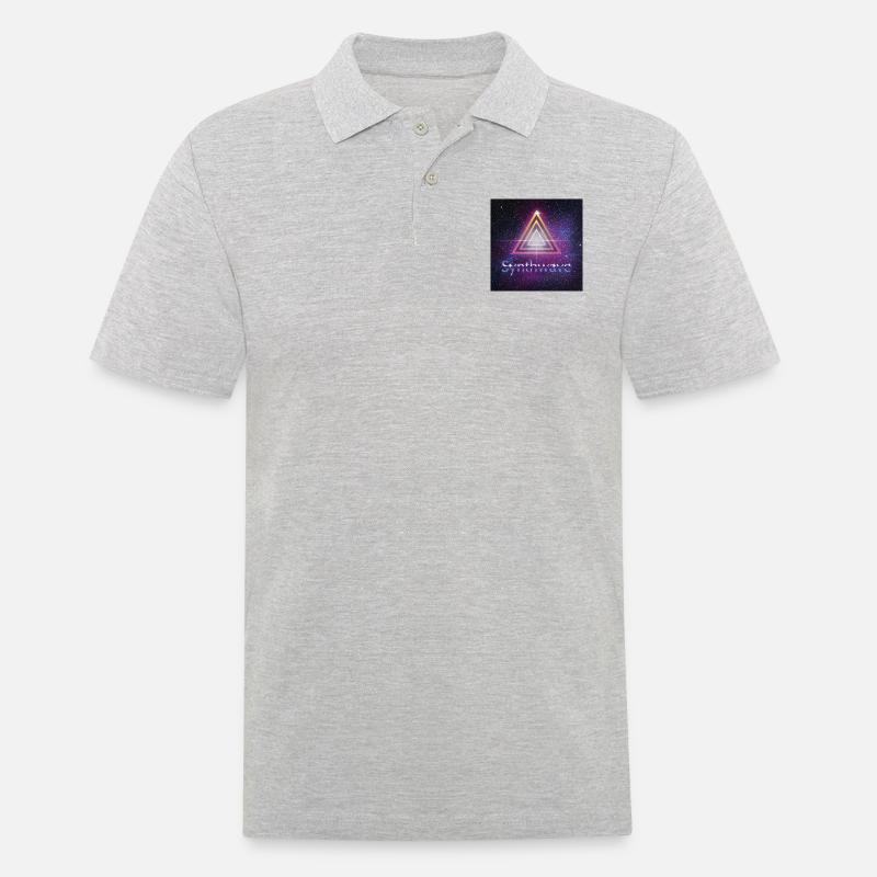 Synthwave - Men's Polo Shirt - heather grey