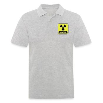 atome de danger - Polo Homme - gris chiné - Devant - Kai (181cm)