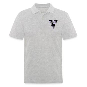 Penrose Triangle - Männer Poloshirt - Grau meliert - Vorne - Kai (181cm)