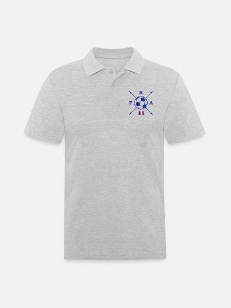 France Hipster II FR - Männer Poloshirt - Grau meliert