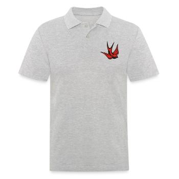 Schwalbe - Männer Poloshirt - Grau meliert - Vorne - Kai (181cm)