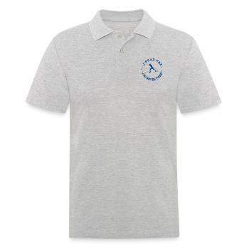 J'peux pas j'ai ski de fond - Polo Homme - gris chiné - Devant - Kai (181cm)