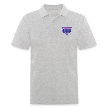 trianglecirclestar - Männer Poloshirt - Grau meliert - Vorne - Kai (181cm)