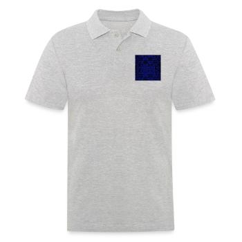 Chinesisches Muster - Männer Poloshirt - Grau meliert - Vorne - Kai (181cm)