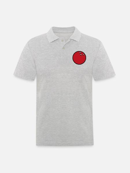 Bowlingkugel 2510 - Männer Poloshirt - Grau meliert