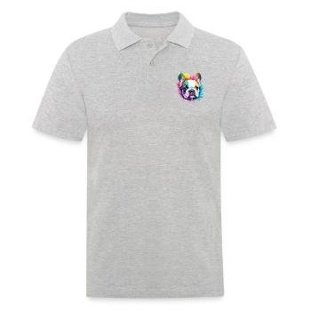 Bouledogue Chiens Propriétaire De Chien Propriétaire De Chien Chien - Polo Homme - gris chiné - Devant - Kai (181cm)