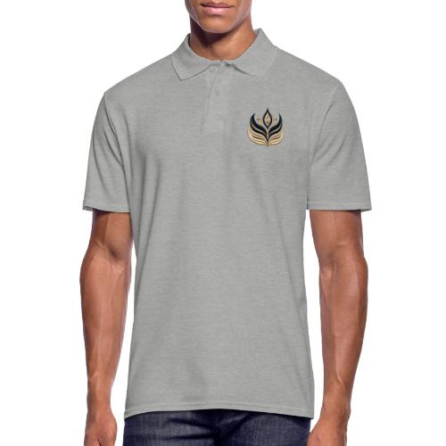 Golden Flame Embroidery Tee - Men's Polo Shirt