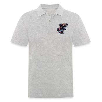 Boxer fleur - Polo Homme - gris chiné - Devant - Kai (181cm)
