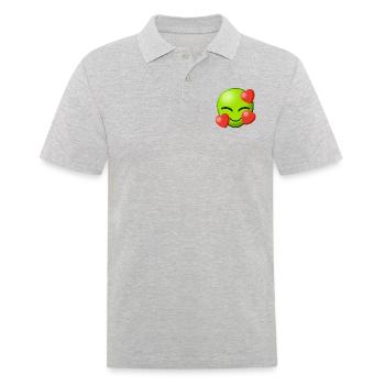 Alien Love Love Aliens Heart Heart Extraterrestrial I - Men's Polo Shirt - heather grey - Front - Kai (181cm)
