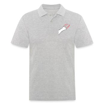 Chats, Griffes, Pattes, Pattes, Griffes, Griffures, Rayures - Polo Homme - gris chiné - Devant - Kai (181cm)