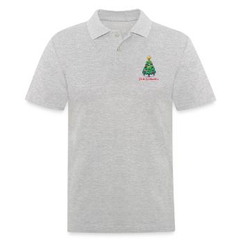 Christmas Tree - Männer Poloshirt - Grau meliert - Vorne - Kai (181cm)